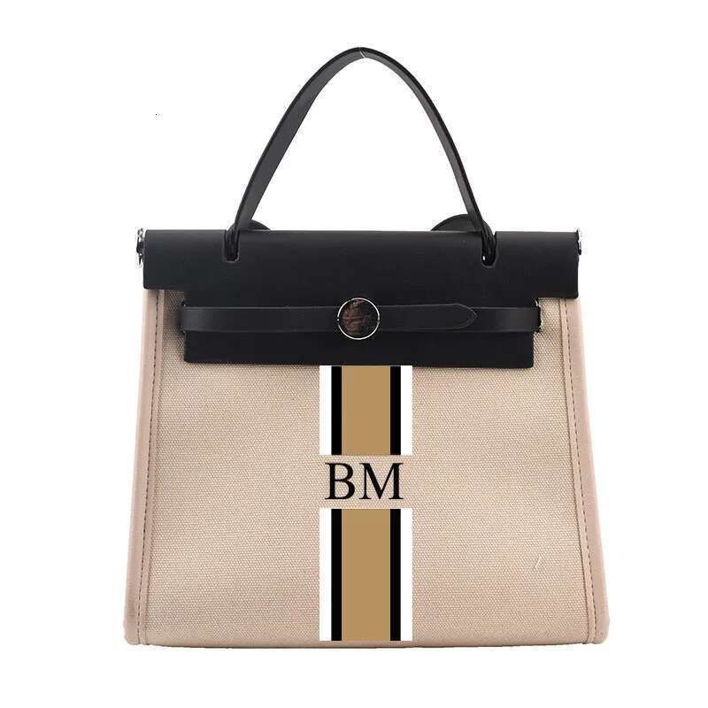 Personalized Tote With Customised Stripe Initials, Shoulder Bag, Holiday Handbag, Bridesmaid Proposal Bag