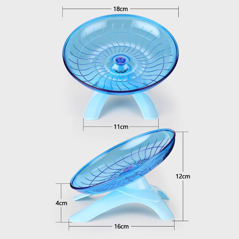 Hamster Flying Saucer Silent Running Exercise Wheel for Hamsters, Gerbils, Mice,Hedgehog and Other Small Pets Quiet Running Wheels Hamster Wheel