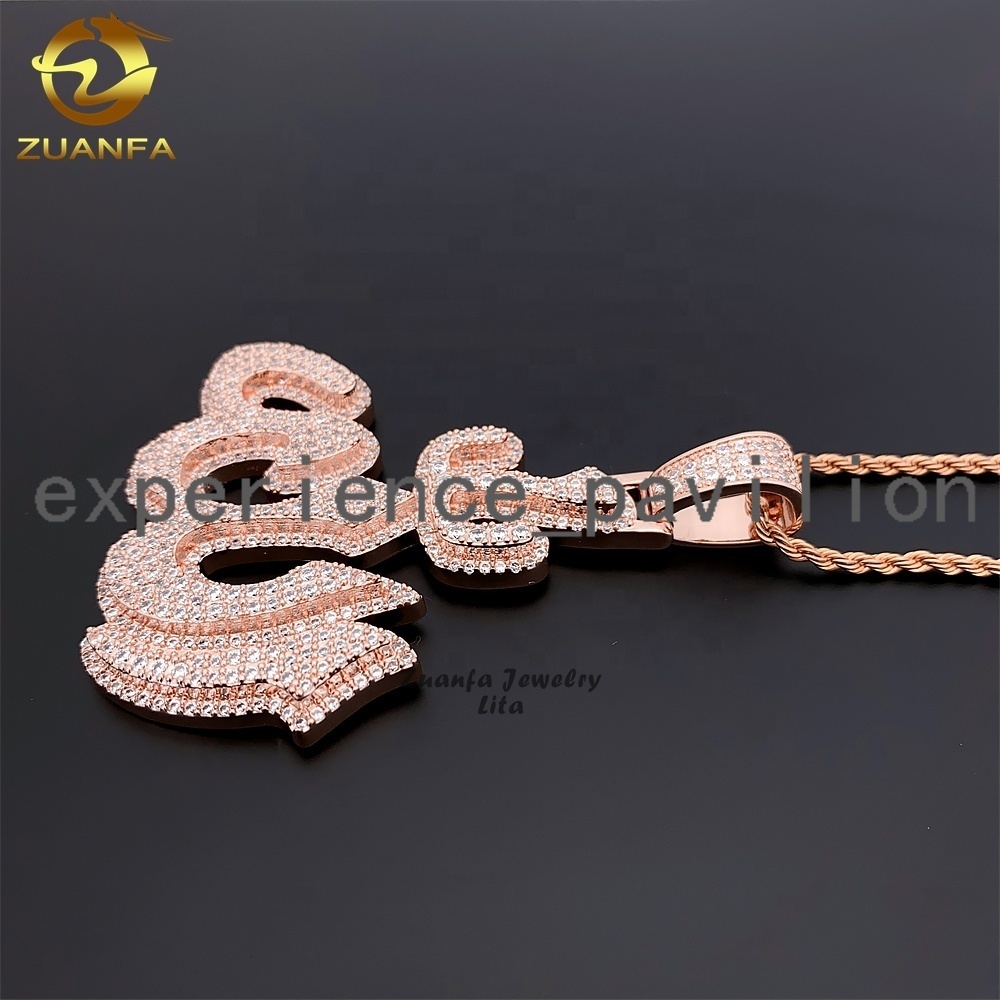 Hip Hop Jewelry Fashion Nice High Quality 925 Silver Iced Out Mens Moissanite Allah Pendant