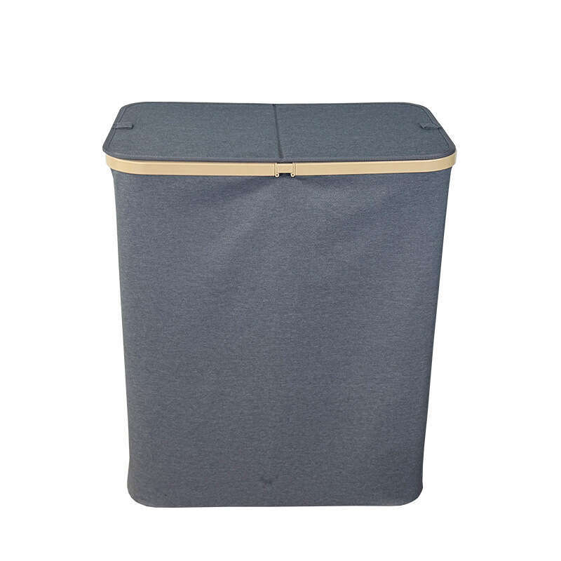 Oxford cloth double open lid dirty clothes waterproof large capacity plastic laundry beverage bottle recycling basket
