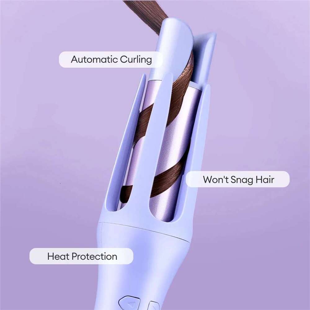 Tinsol 2 in 1 Automatic Curler 32MM Auto Rotating Ceramic Roller Professional Iron Curling Wand Hair Waver