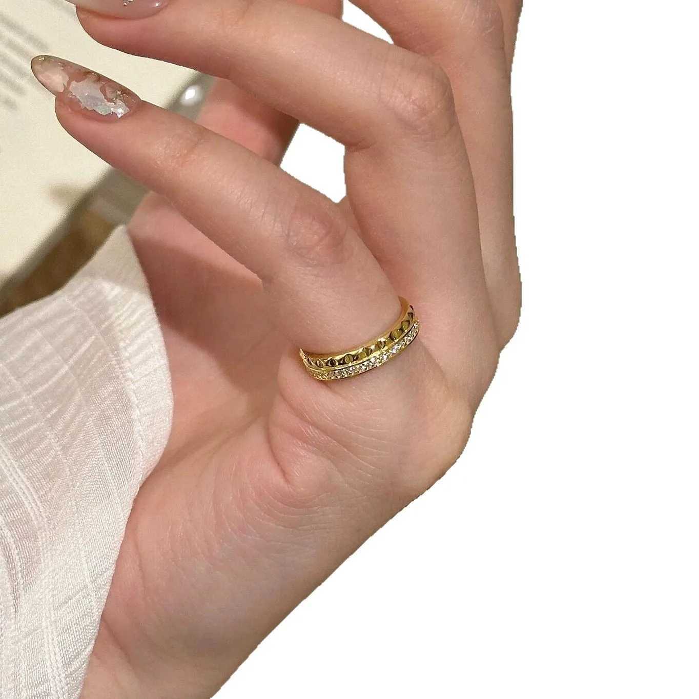 925 Sterling Silver High Quality Jewelry Geometry Zircon Adjustable Rings For Women Engagement Wedding Accories JewelleryXJ250514