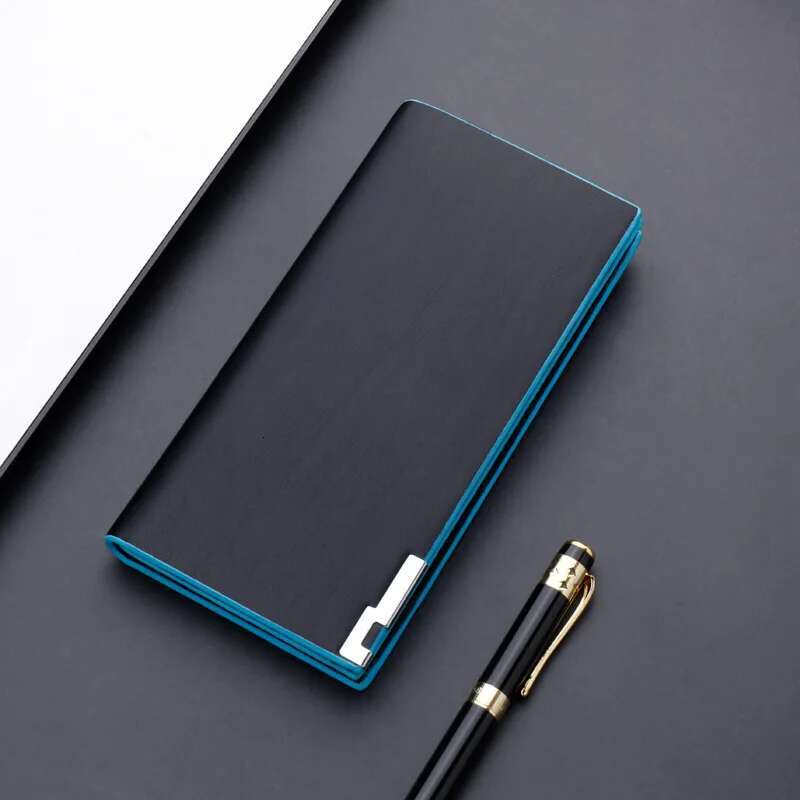 Fashion Multiple Card Slots Men's Slim Long Thin Mens Designer Wallet Men with Coins Bag
