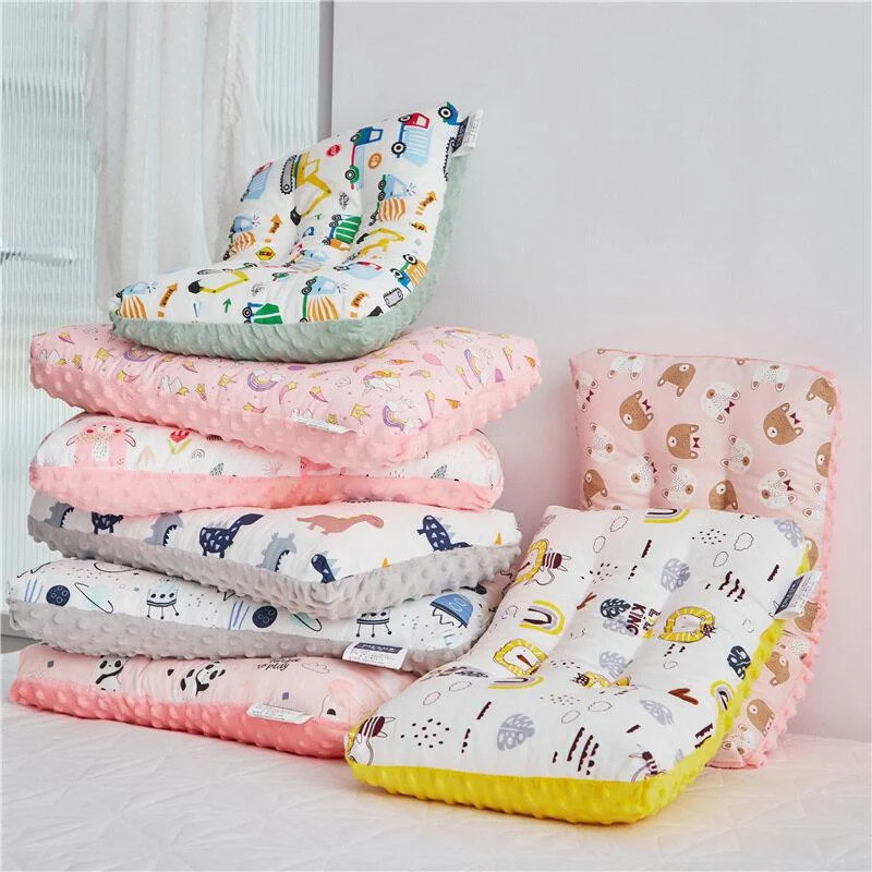 Soft Gauze Baby Pillow Comfortable Doudou velvet pillow For borns Baby Sleep Headrest Breathable Infant Kids Pillow 250514