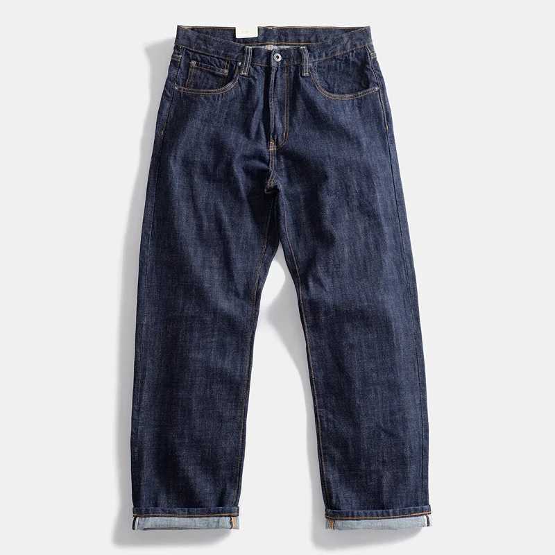 16oz Heavyweight Red Selvedge Denim Jeans for Men High Quty Loose Straight Pants One Wash Autumn Casual 100% Cotton Y2K 502 X250514
