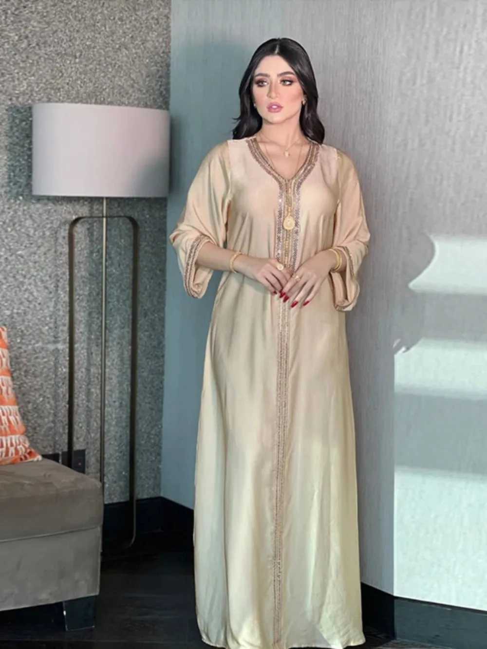 Eid Morocco Dress Women Muslim Abaya Prayer Caftan Dubai Largos Turkey Islam Kaftan Robe Longue Arab Musulmane Vestidos Ramadan X250514