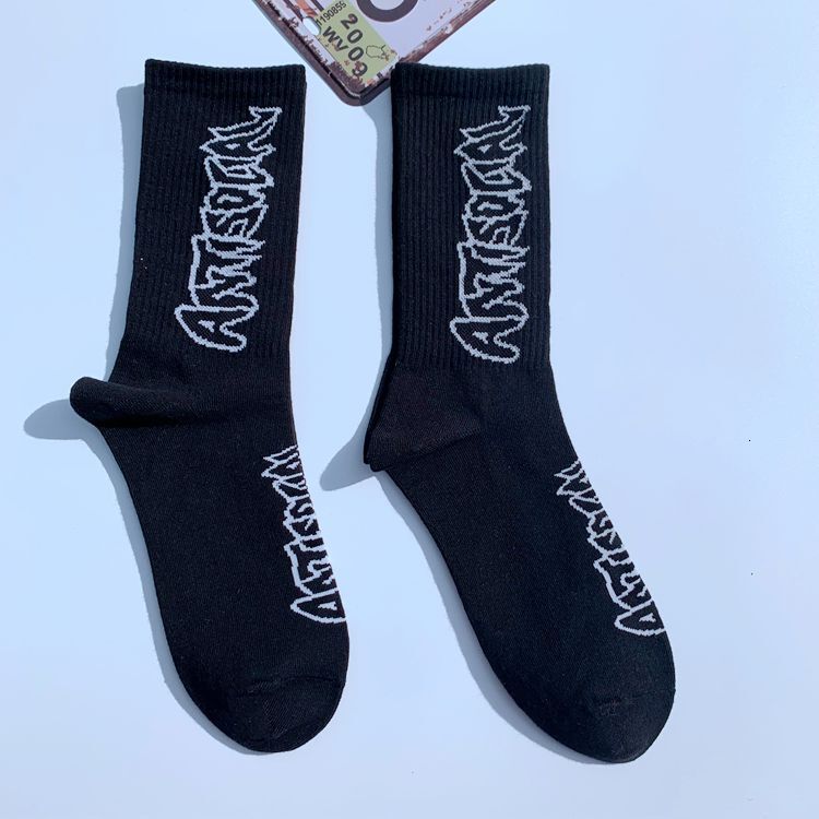 Designer Socks Trendy Ins Men S And Women S Long Haruku Hip Hop Street Mid Tube College Style Skateboarding Socks Sports Socks