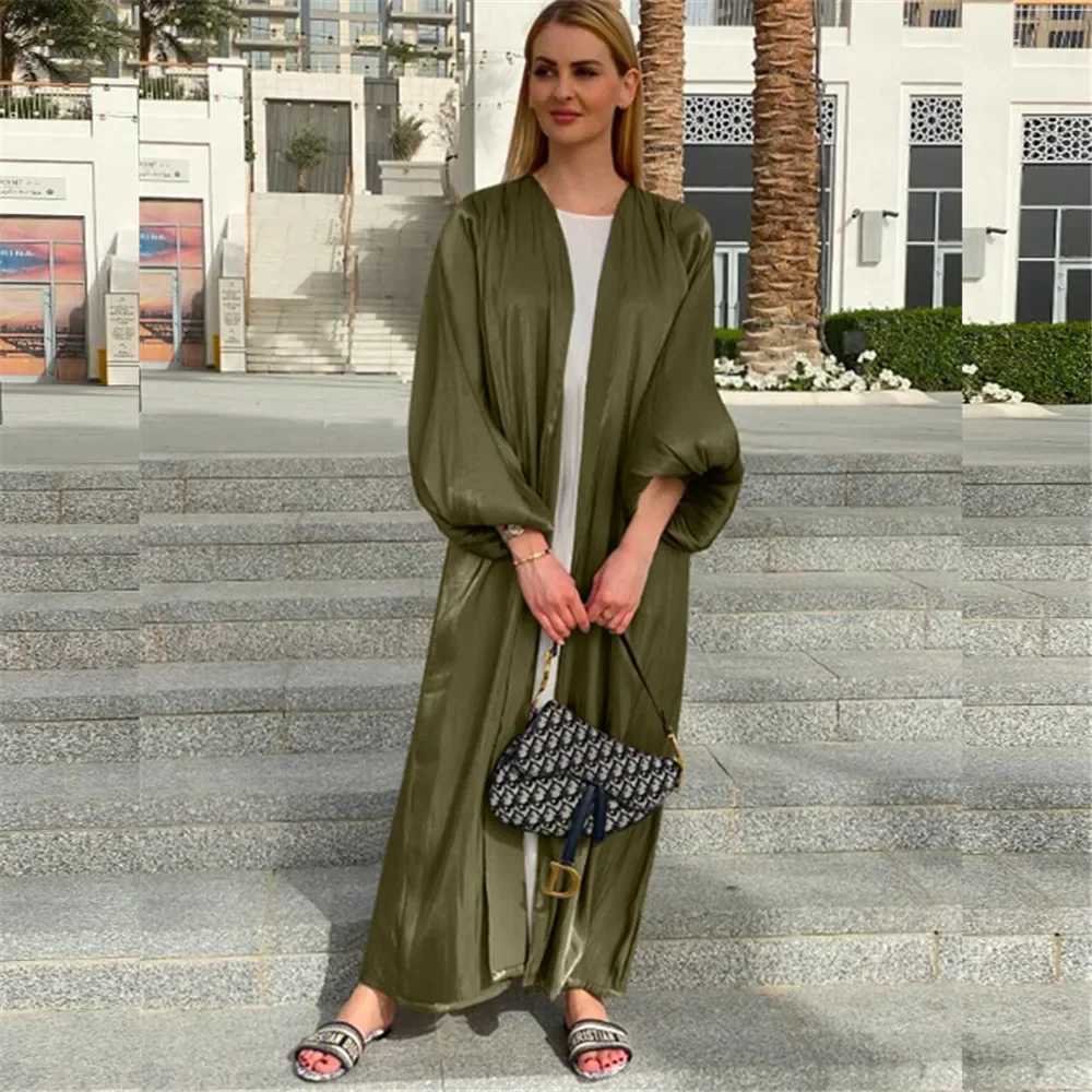 Eid Mubarak Ramadan Dubai Open Abaya Women Muslim Long Cardigan Maxi Dress Kimono Kaftan Islamic Clothing Turkey Gown Jalabiya X250514