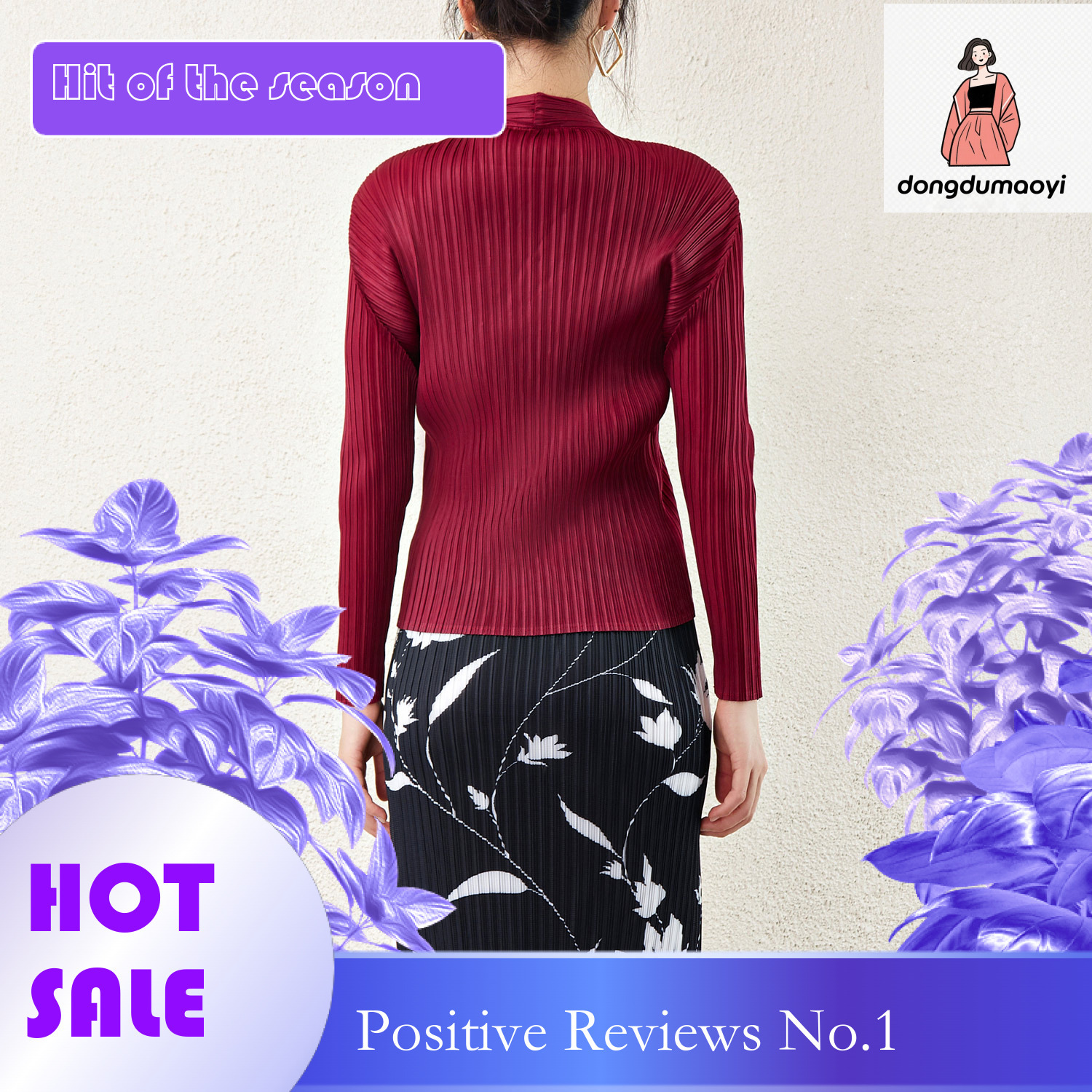 dongdumaoyi Spring and summer new shirt top 2024 clean color temperament commuting fashion single row multi button short jacket