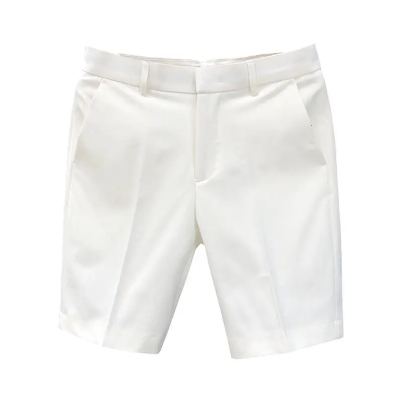 High-End Light Business Suit Shorts Mens White Slim Straight Shorts Mens Summer Thin Casual Shorts 250513