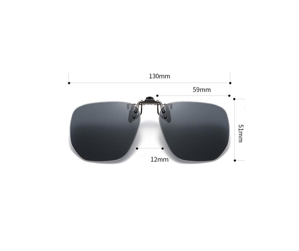 Designer Sunglasses For Women Polarized Sunglasses Clips Fashionable And Personalized Myopia Clips Dual-purpose Color-changing Sunglasses Clips
