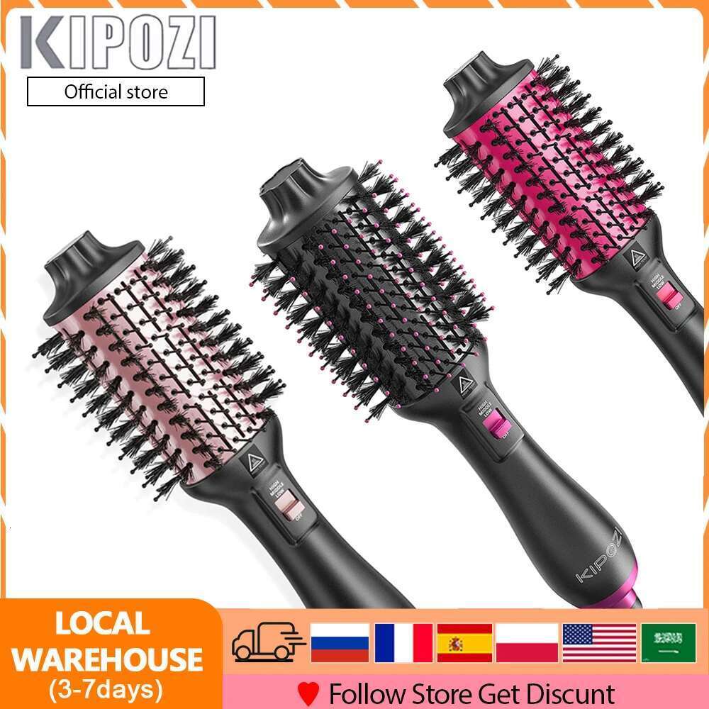 4 in 1 Hot Air Comb Reduces Frizz Static Electricity Hair Blow Dryer Brush Create Voluminous Curls