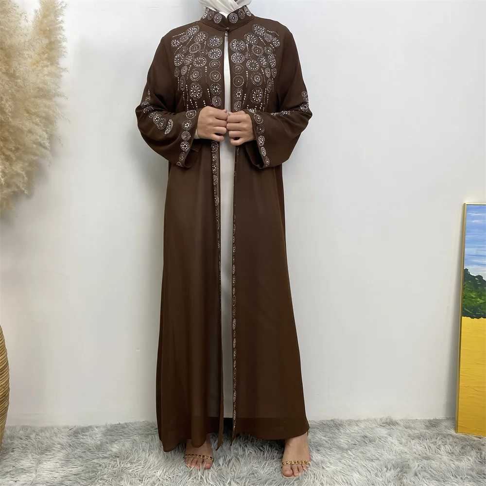 2023 Fashion Muslim Kimono Abaya Cardigan Abaya Ramadan dress Dubai Turkey Eid dress Islamic loose comfortable abaya X250514