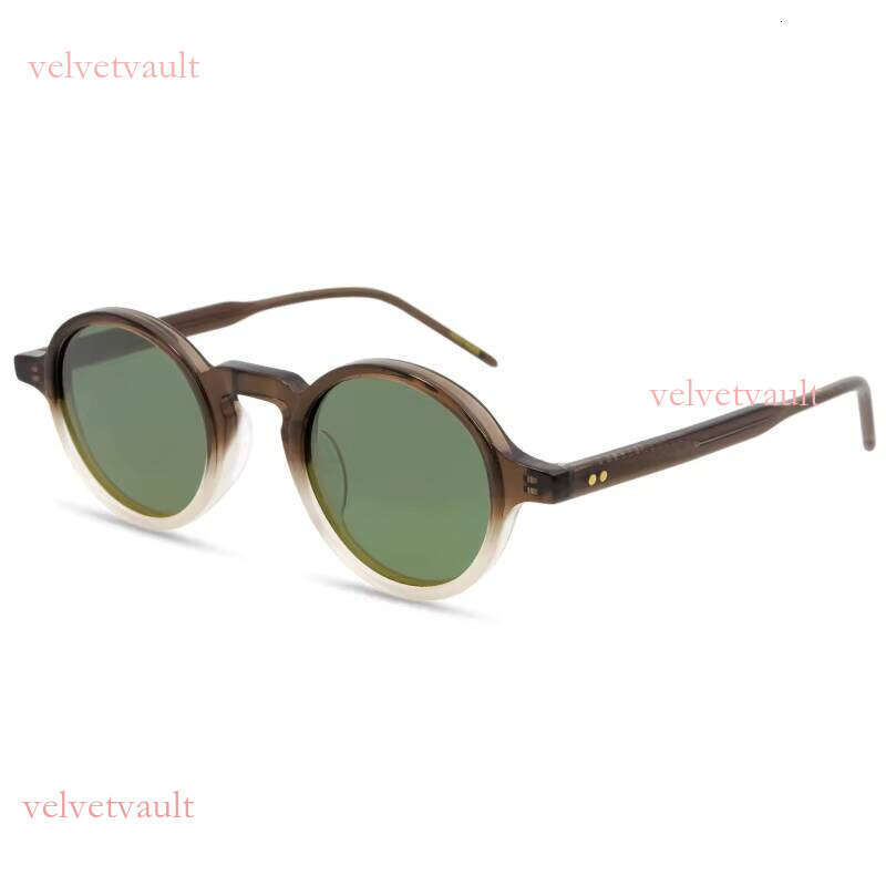 Summer Personality New Trend Acetate Fiber Small Round Frame Neutral UV Sunglasses