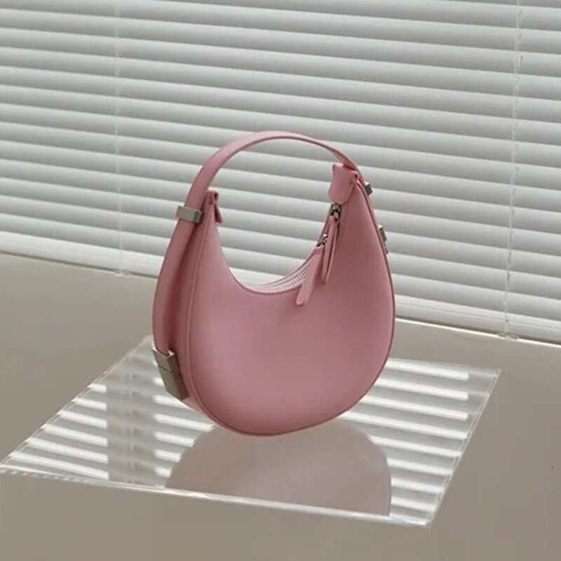 Small Niche High-Quality Women's New Minimalist And Personalized Underarm Crescent Versatile Handbag Hanging Large Bag