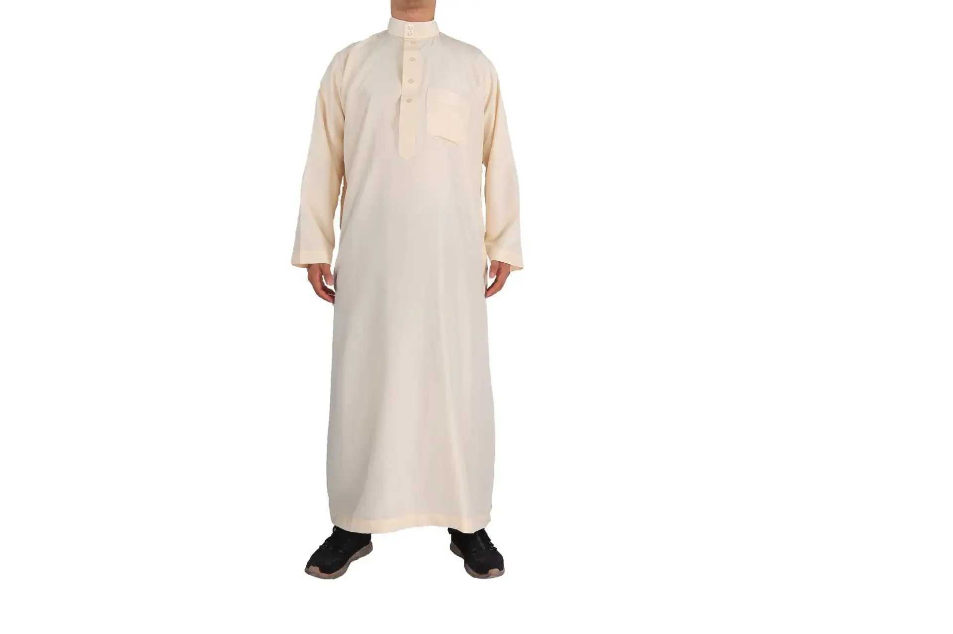 Eid Muslim Jubba Thobe Men Ramadan Embroidery Long Robe Kaftan Kimono Saudi Musulman Abaya Dubai Arab Turkey Islamic Clothing X250514