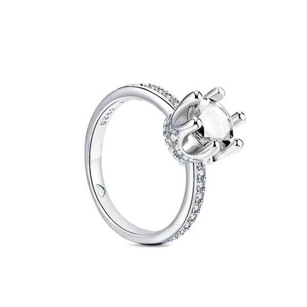 925 Sterling Silver Spring Butterfly For Wedding Party Gift Pink Stone Elegance Ring For Women Jewelry RingsXJ250514