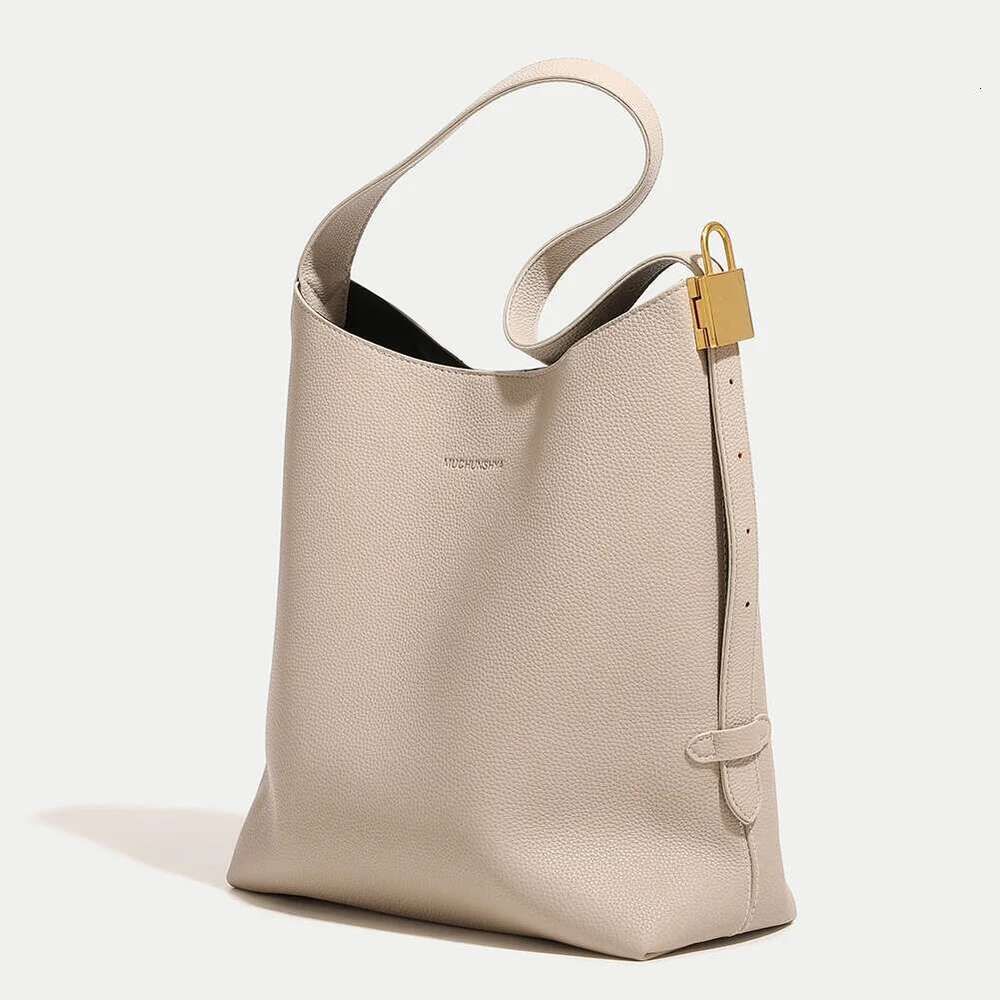 Shoulder For Women's PU Leather Bucket Solid Versatile Tote Bag Adjustable Strap Handbag Large Capacity Crossbody Bags