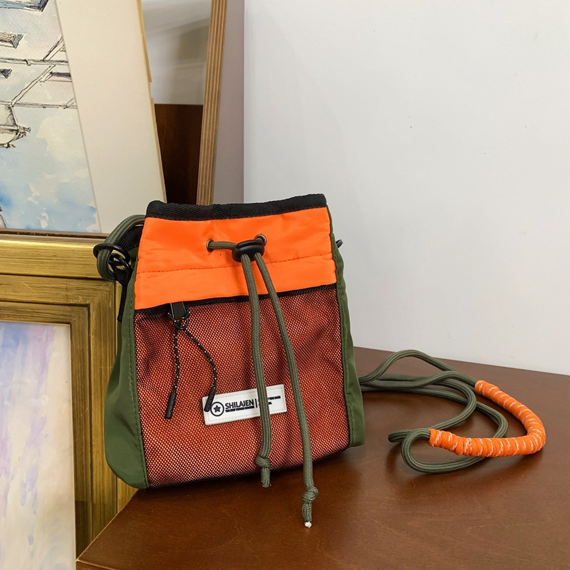 2025 New Women's Bag Functional Work Bag Student Crossbody Bag Designer Fashion Sports Single Shoulder Small Backpack Trendy Personalized Small C