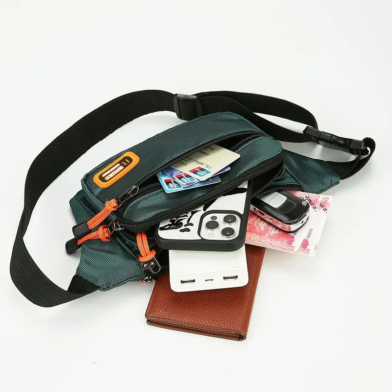 Waterproof Men Waist Bag Fanny Pack Fashion Running Chest Unisex Sling Crossbody Casual Hip Belt Packs 250514