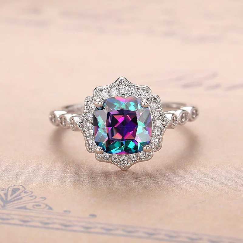 925 Sterling Silver Luxury Flower Ring Delicate Clear Rose Ring Pave Setting CZ for Women Fine Jewelry GiftXJ250514
