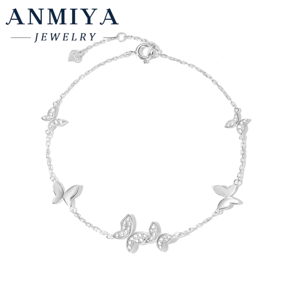 Luxury S925 Silver Jewelry Multiple-Butterfly Bracelet,Glamorous Butterfly Jewelry for Special Gift