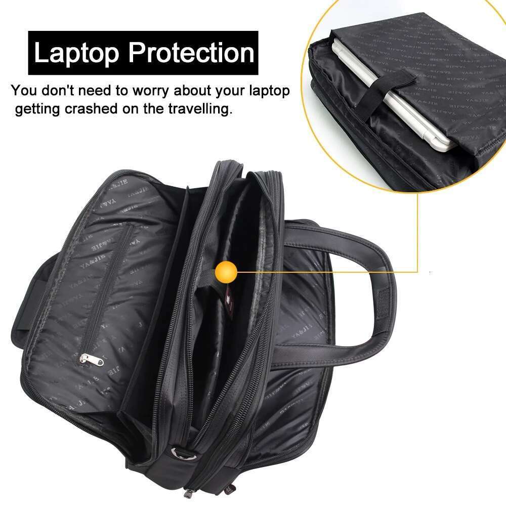 Large Capacity Briefcase Men Business 15.6 17 inch 19 inches Laptop Shoulder Bags Canvas Handbags Messenger Bag