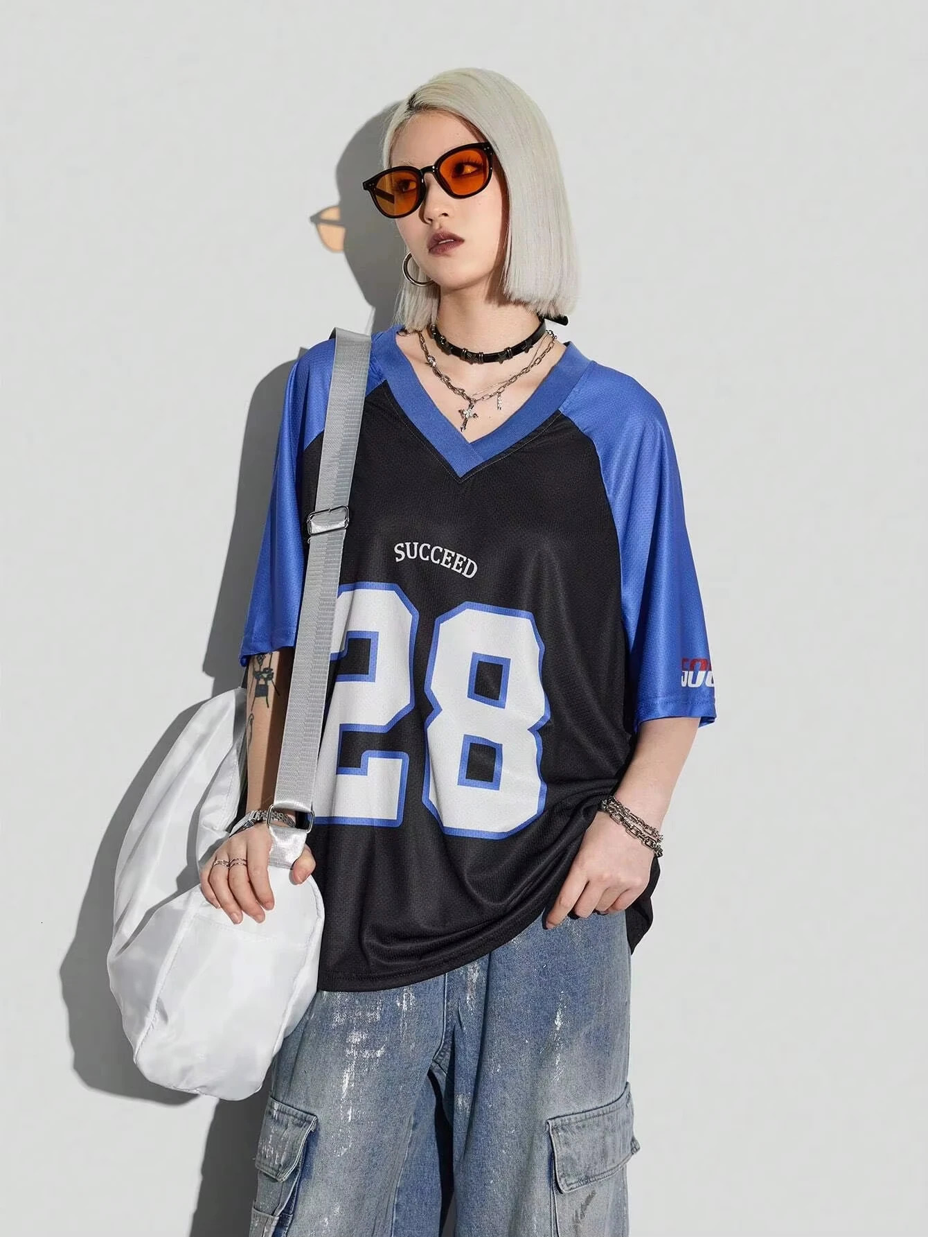 2025 Womens Casual Plus Size Short Sleeved T-shirt Quick Drying Breathable Football Jersey Fashion And Casual Street Sportswear 250509