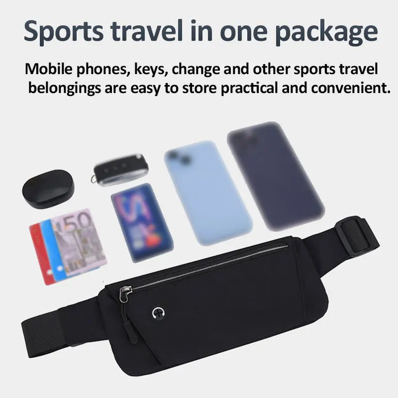 Lightweight Running Waist Bag Sports Belt Pouch Mobile Phone Men Women Pack Gym Adjustable Strap 250514