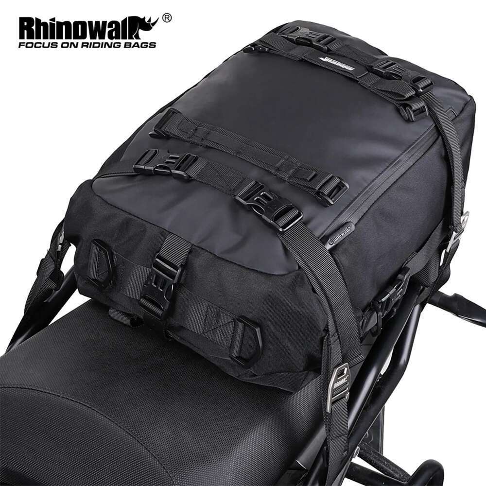 Rhinowalk Motorcycle Back Seat 10/20/30L Waterproof Multifunctional Saddle Side Lage Bag cycling backpack Universal