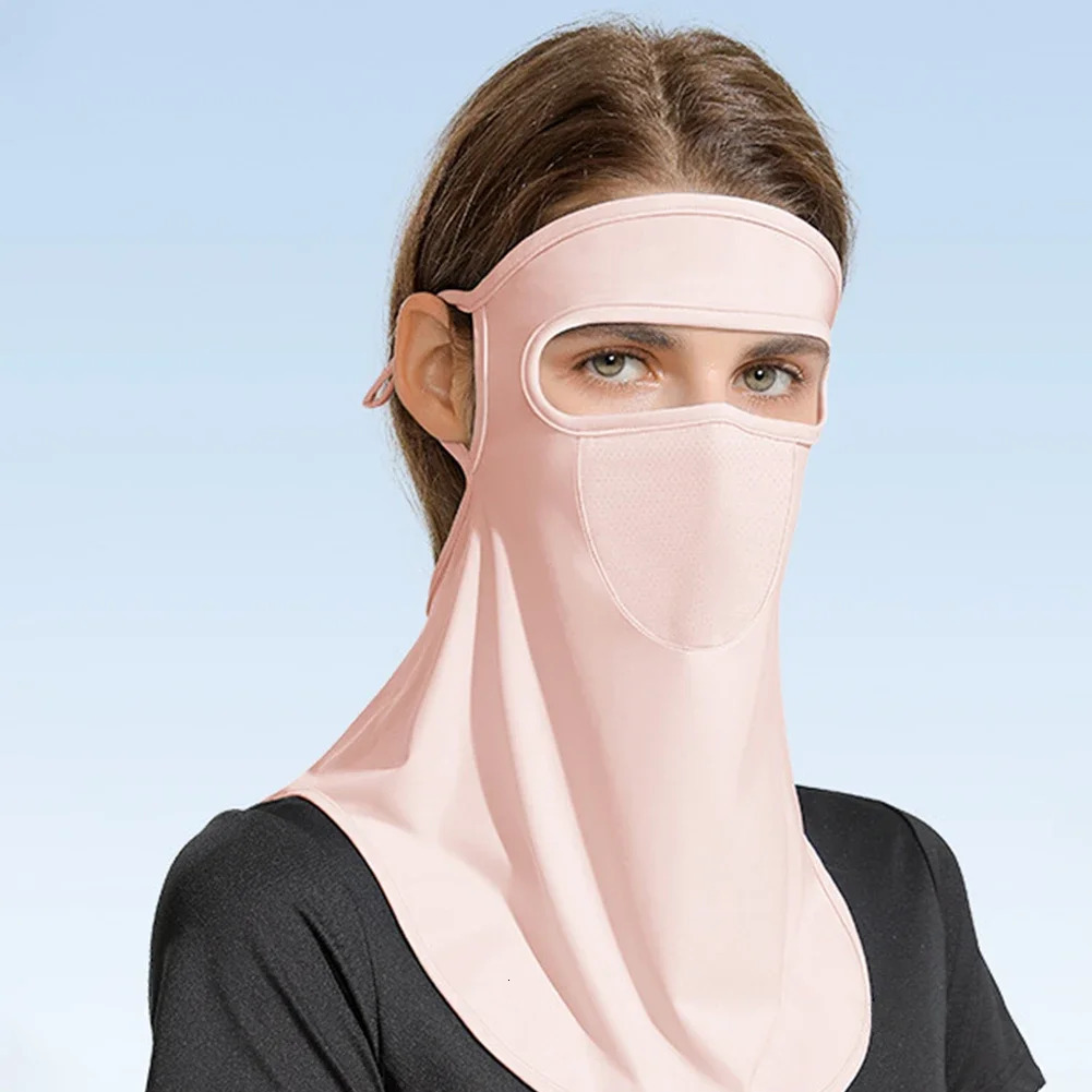 Unisex Face Mask Adjustable Ice Silk UV Sun Protection Cycling Mask Breathable Silk Neck Tube Scarf Balaclava Fishing mask 250514