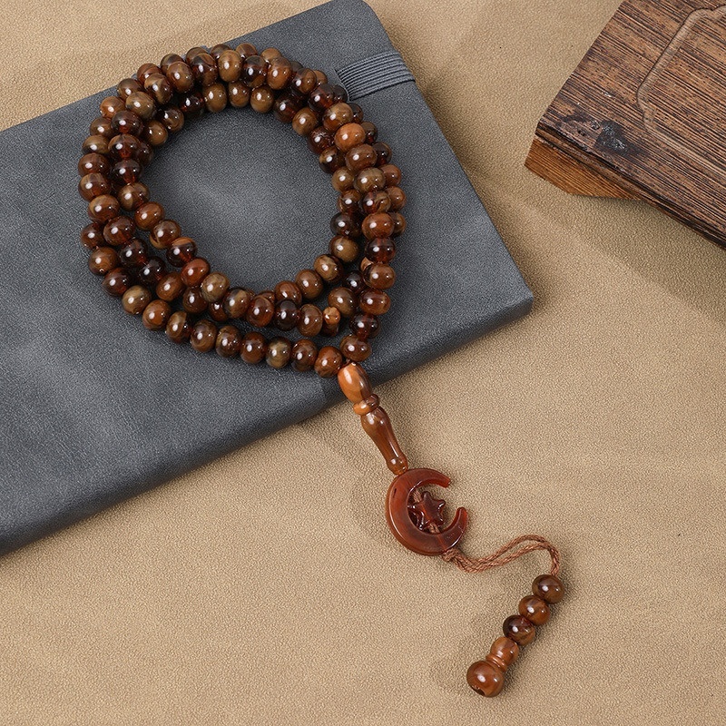 Prayer Muslim Arabic 99 handmade beads imitation coral bracelet prayer supplies