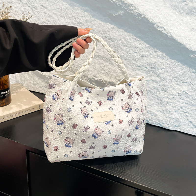 Korean Version Of Highend Temperament For Women's New Free Delivery Designer Bag 2025 New Trendy Fashion Bag Large Luxury Bag Capacity Canvas Tot