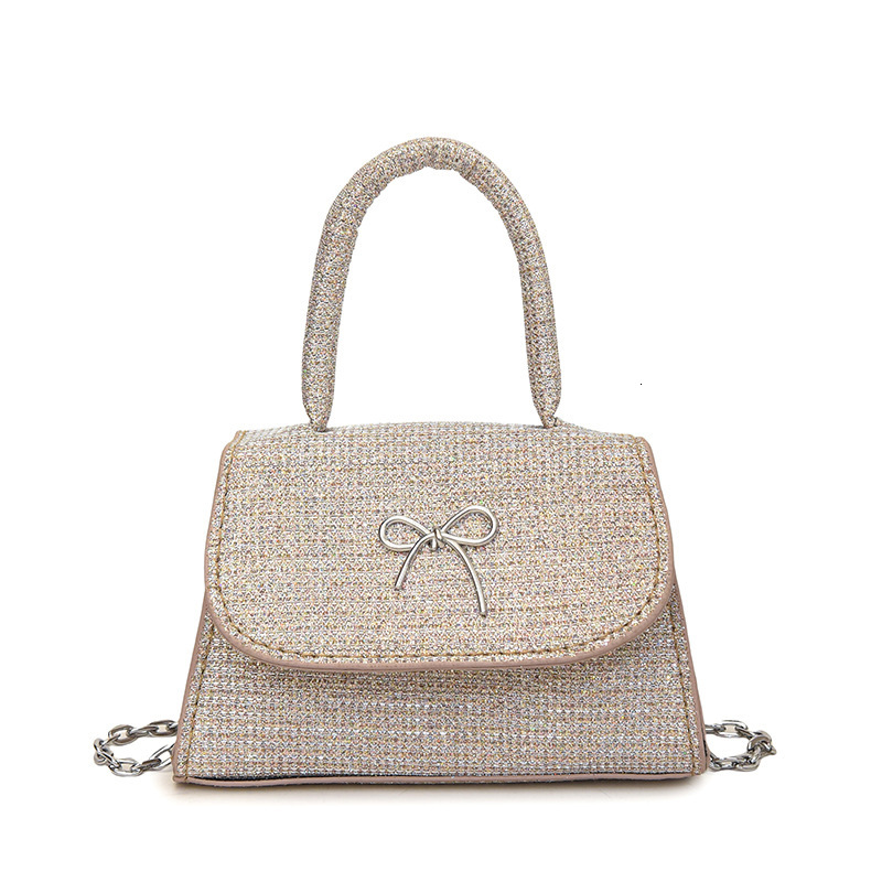 2025 New Sweet Bow Niche Westernstyle Simple And Highvalue Single Shoulder Crossbody Bag Temperament Luxury Bag Small Square New Free Delivery Designe