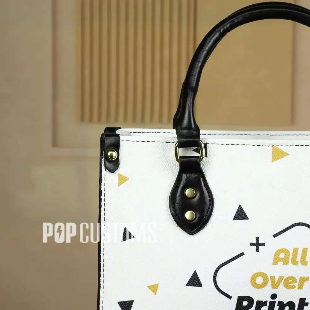 Personal Customize New Version Women PU Handbag Adjustable Shoulder Strap Bag All Over Printing Customized Style
