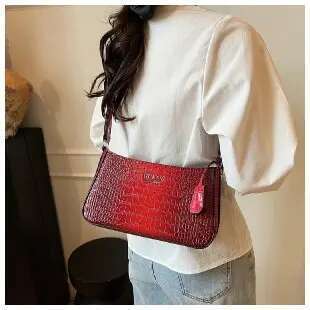Elegant Minimalist Crossbody Bag Trendy Leather Messenger Purse Vintage Designer Handbag Solid Color Large Capacity