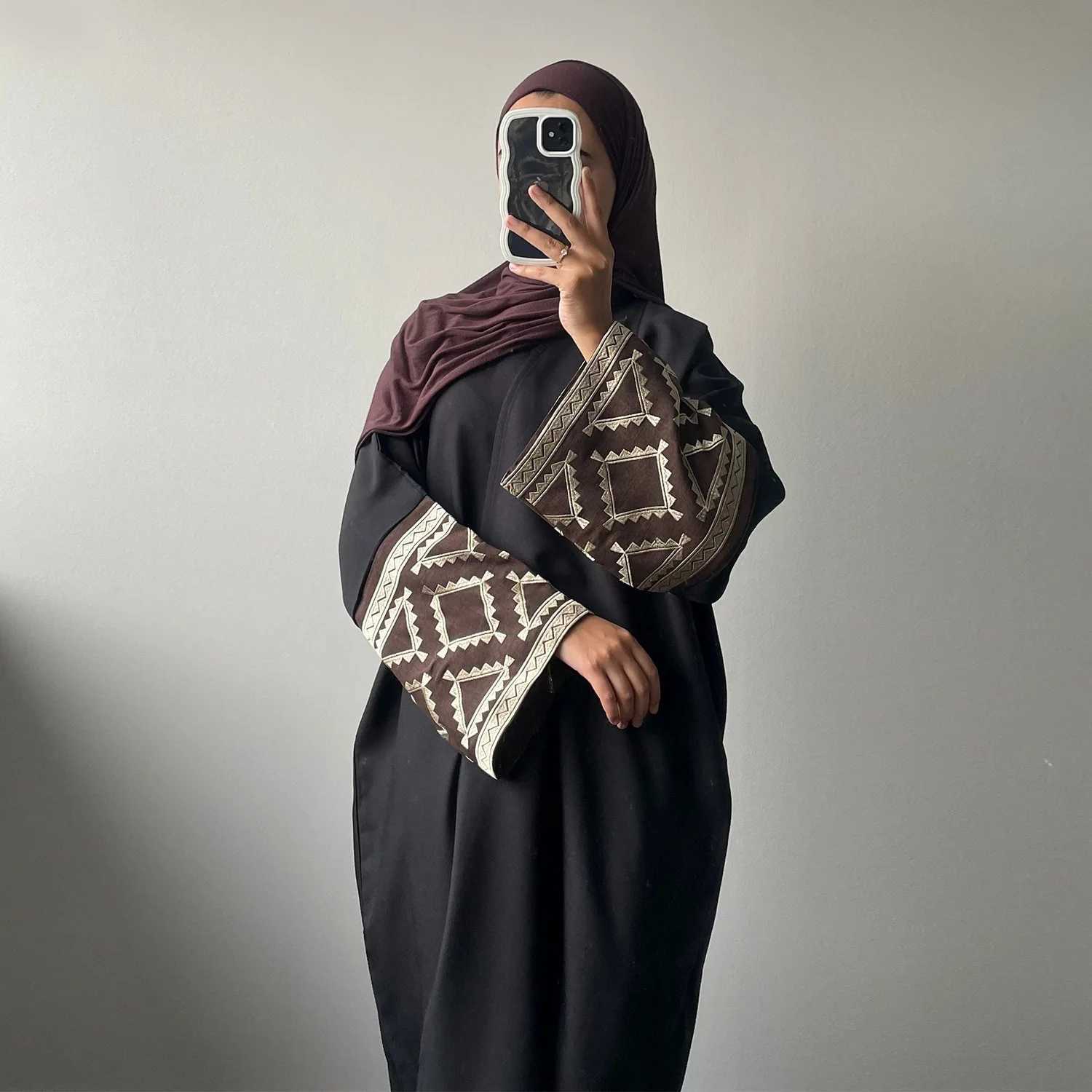 New Arrival Ramadan Embroidered Open Kimono Abaya Dubai Luxury Muslim Abayas Women Kaftan Dress Islam Clothing Robe Femme Ka X250514