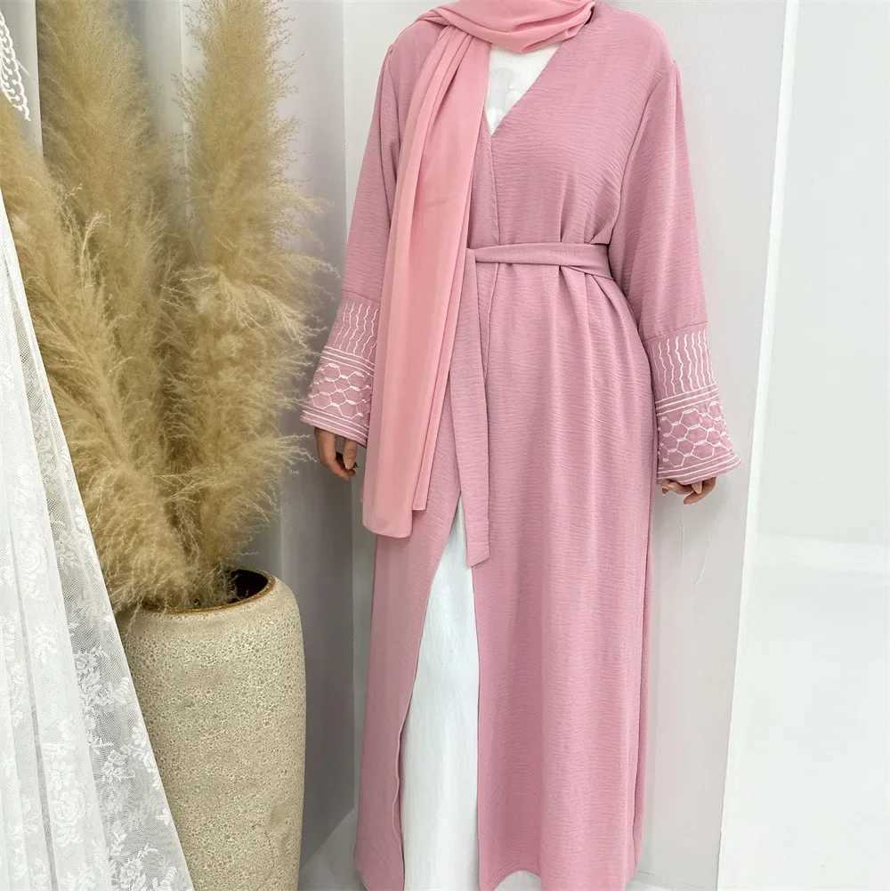 Embroidery Abaya Dubai Kaftan Women Muslim Kimono Cardigan Islamic Jalabiya Saudi Arabic Maxi Dress Eid Ramadan Djellaba Vestido X250514