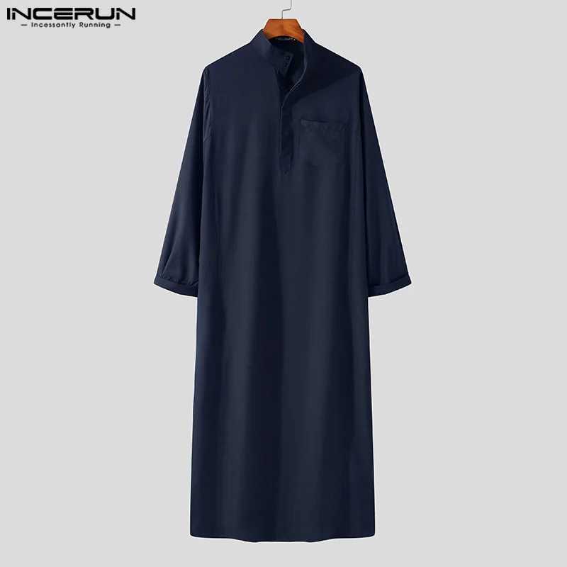 Fashion Muslim Clothing Thobe Jubba Mens Robe Long Sleeve Saudi Arab Thobe Kaftan Ropa Arabe Islamic Thobe Indian Dress Robe X250514