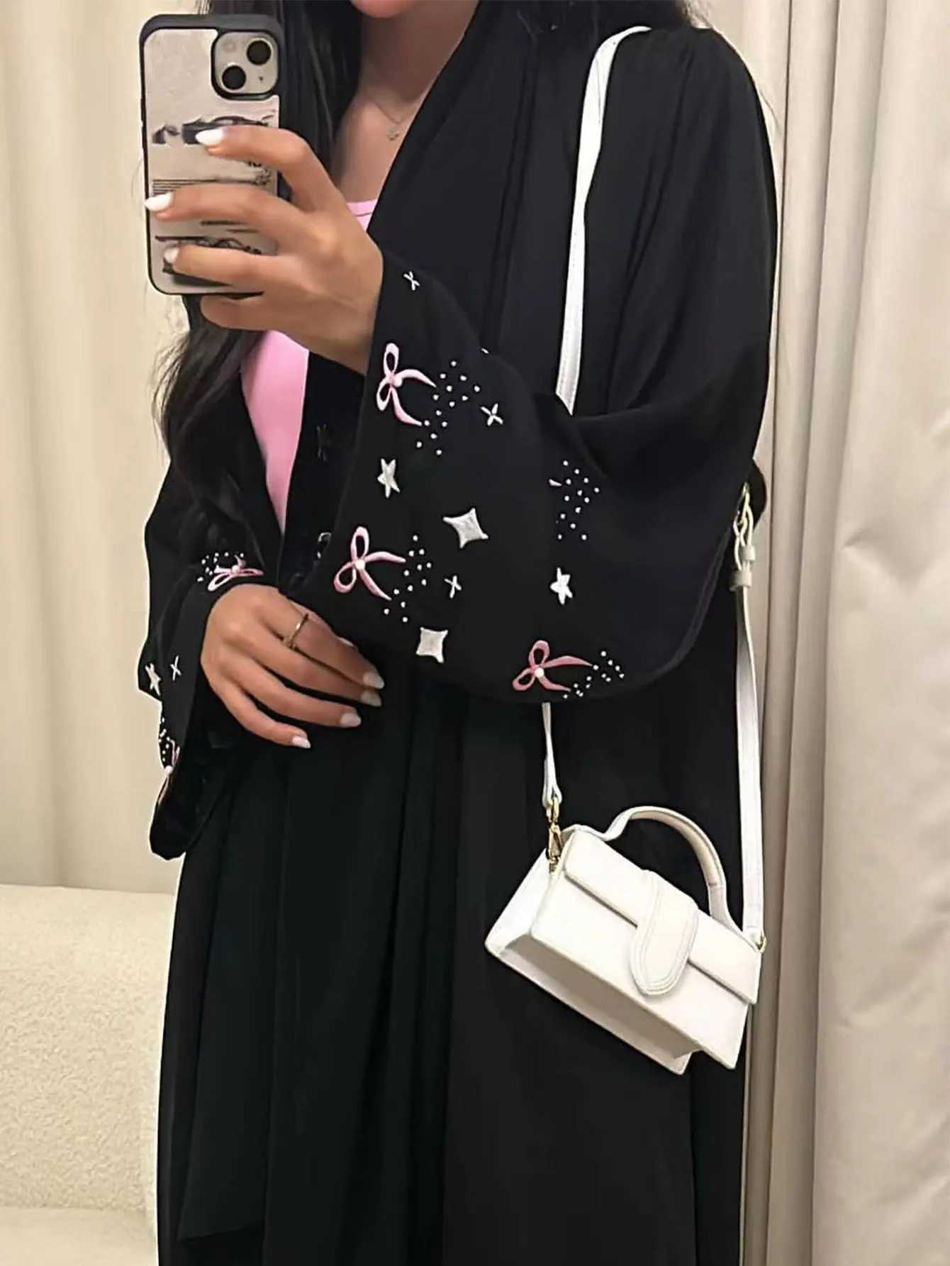 2025 Muslim Abaya Dress for Women Embroidery Cardigan Jalabiya Eid Ramadan Robe Morocco Dubai Abayas Kaftan Islam Arab Vestidos X2505141