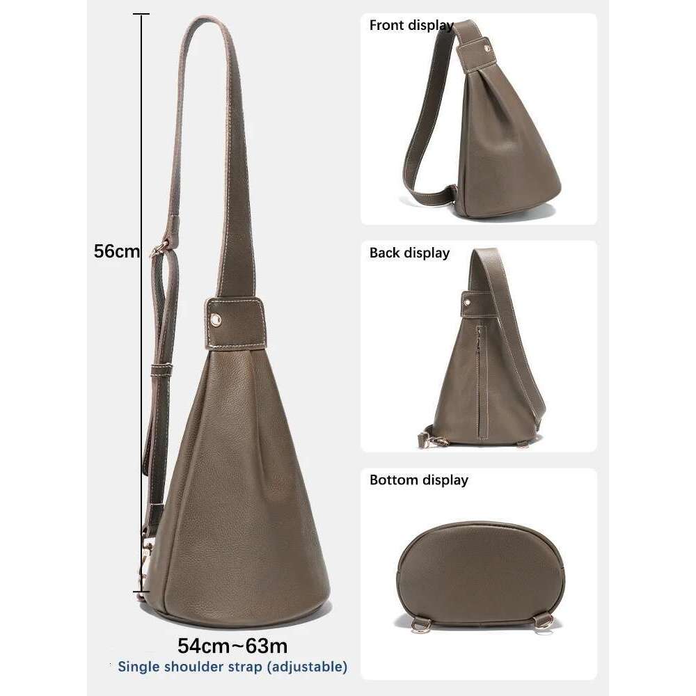 Zency Women Chest Shoulder Lightweight Multi-Functional Cycling Sports Travel Pack Sling Bag Crossbody Adjustable Strap