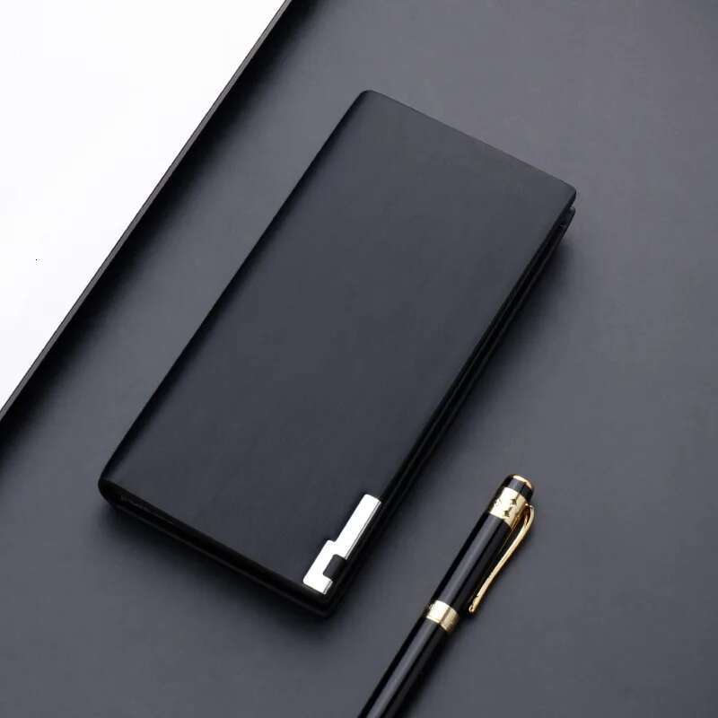 Fashion Multiple Card Slots Men's Slim Long Thin Mens Designer Wallet Men with Coins Bag