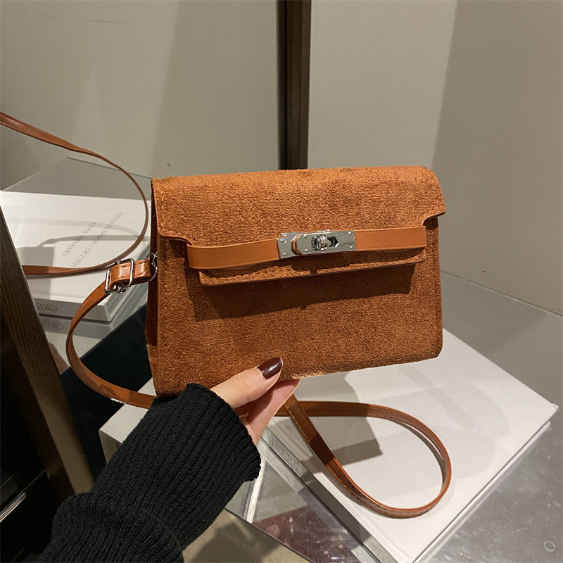 Women's Handbag 2025 Luxury Bag Spring New Frosted Kelly New Free Delivery Designer Bag Armpit With Highend Feel Handheld Crossbody Small Square 