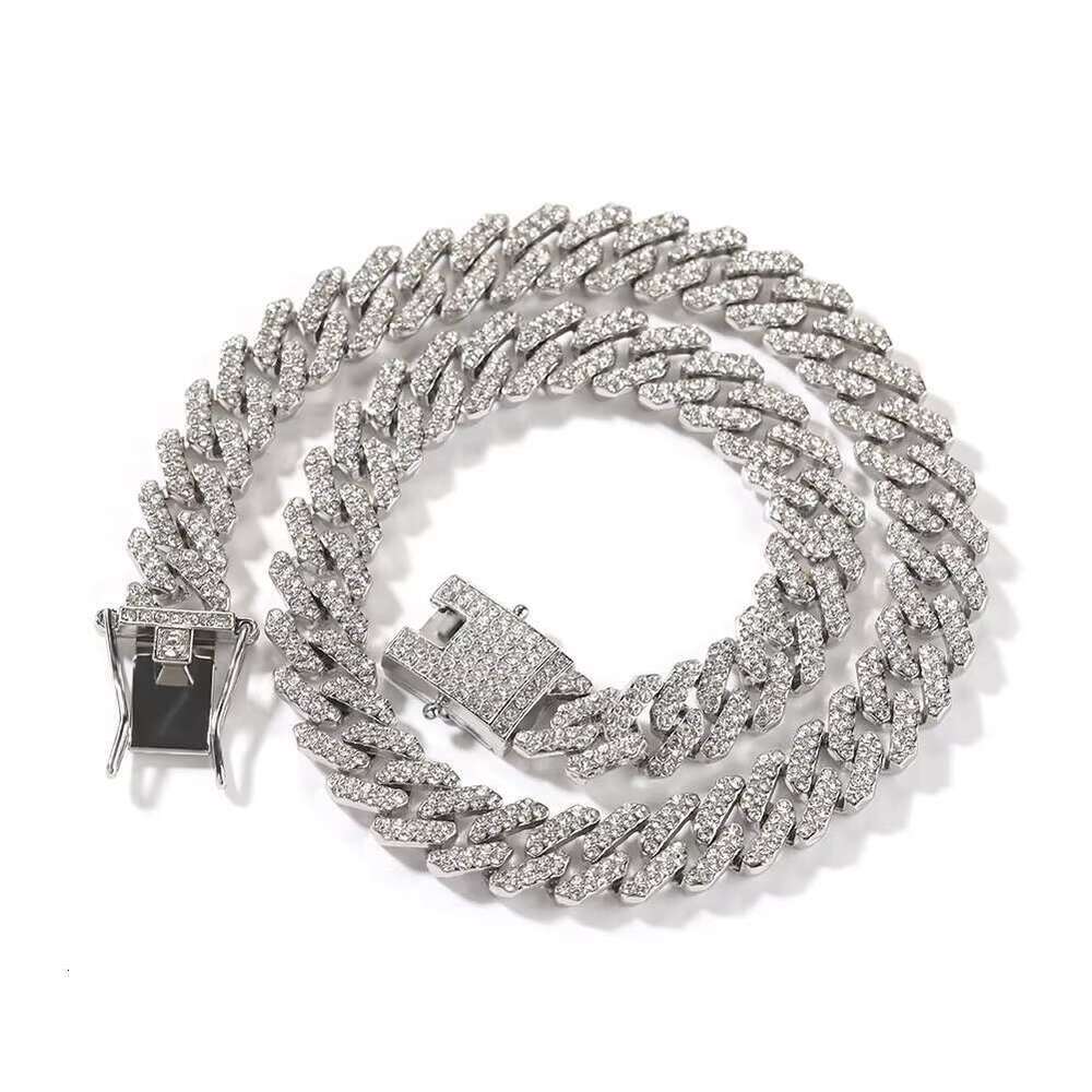 DHCollections Hip hop inlay bar Cuban men's necklace high-end multifunctional niche and personalized jewelry