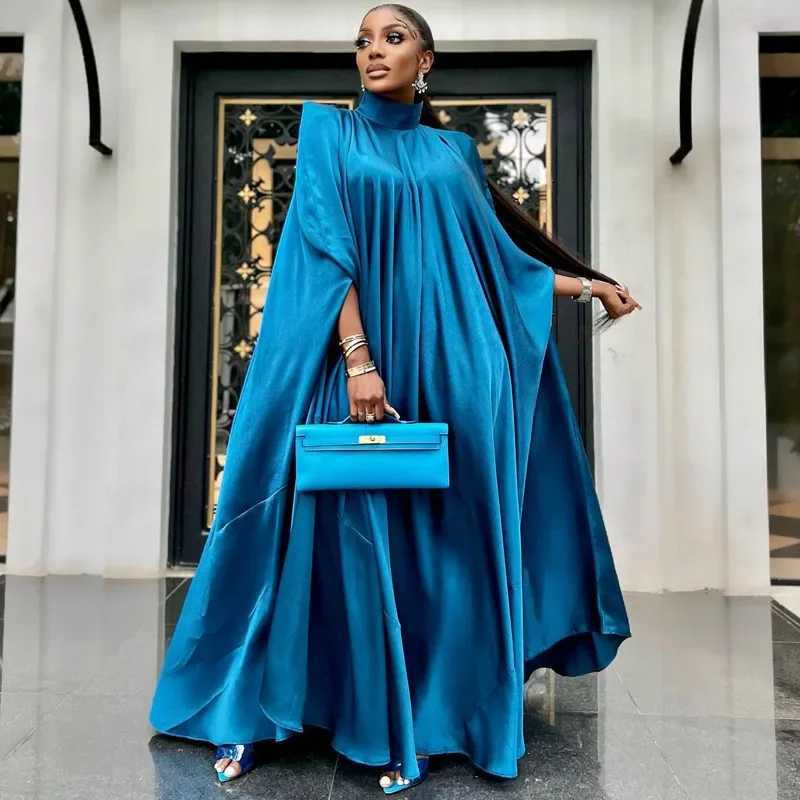 Ramadan Muslim Women Maxi Dress Dubai Satin Abaya Turkey Kaftan Eid Djellaba Islam Clothing Arabic Robe Caftan Marocain Femme X250514
