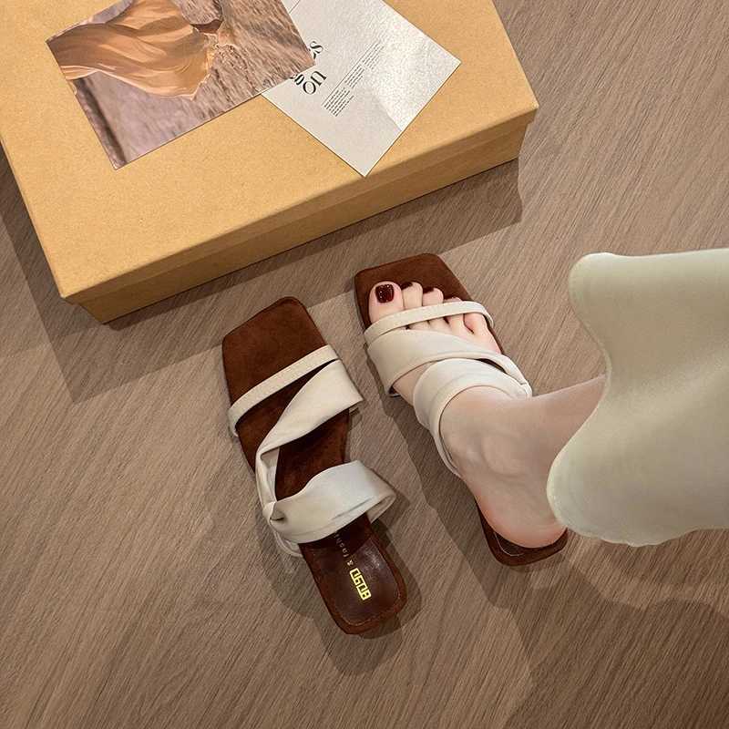 Gladiator Summer Women Slippers Concise Strange Style Mules Shoes Ladies Outdoor Party Dress Sandalias W250514