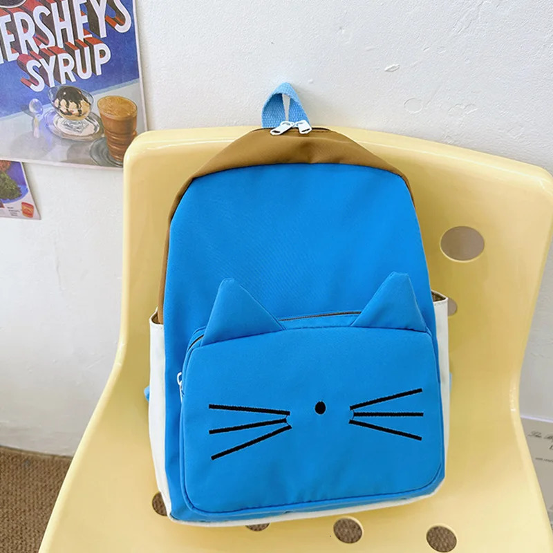 Children Girls Backpack Cartoon Cat Kids Kindergarten School Bags Portable Child Backpack for Boys Travel Bag Kids Gift 250514