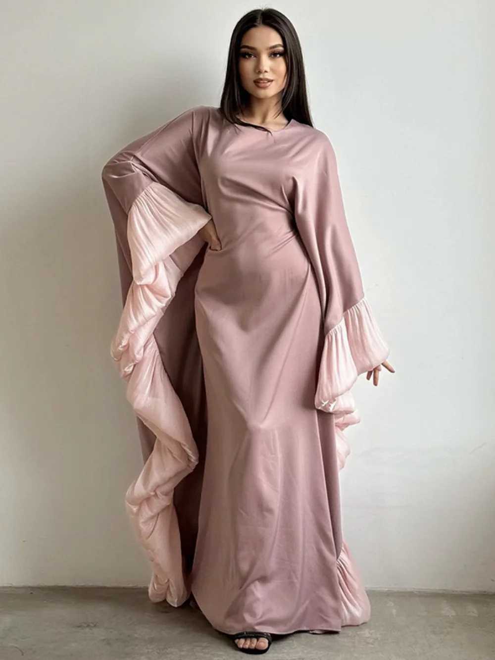 Dubai Party Dress for Women Abaya Eid Long Dresses Bat Slve Muslim Caftan Robe Jalabiya Ramadan Morocco Kaftan Vestidos Largos X250514