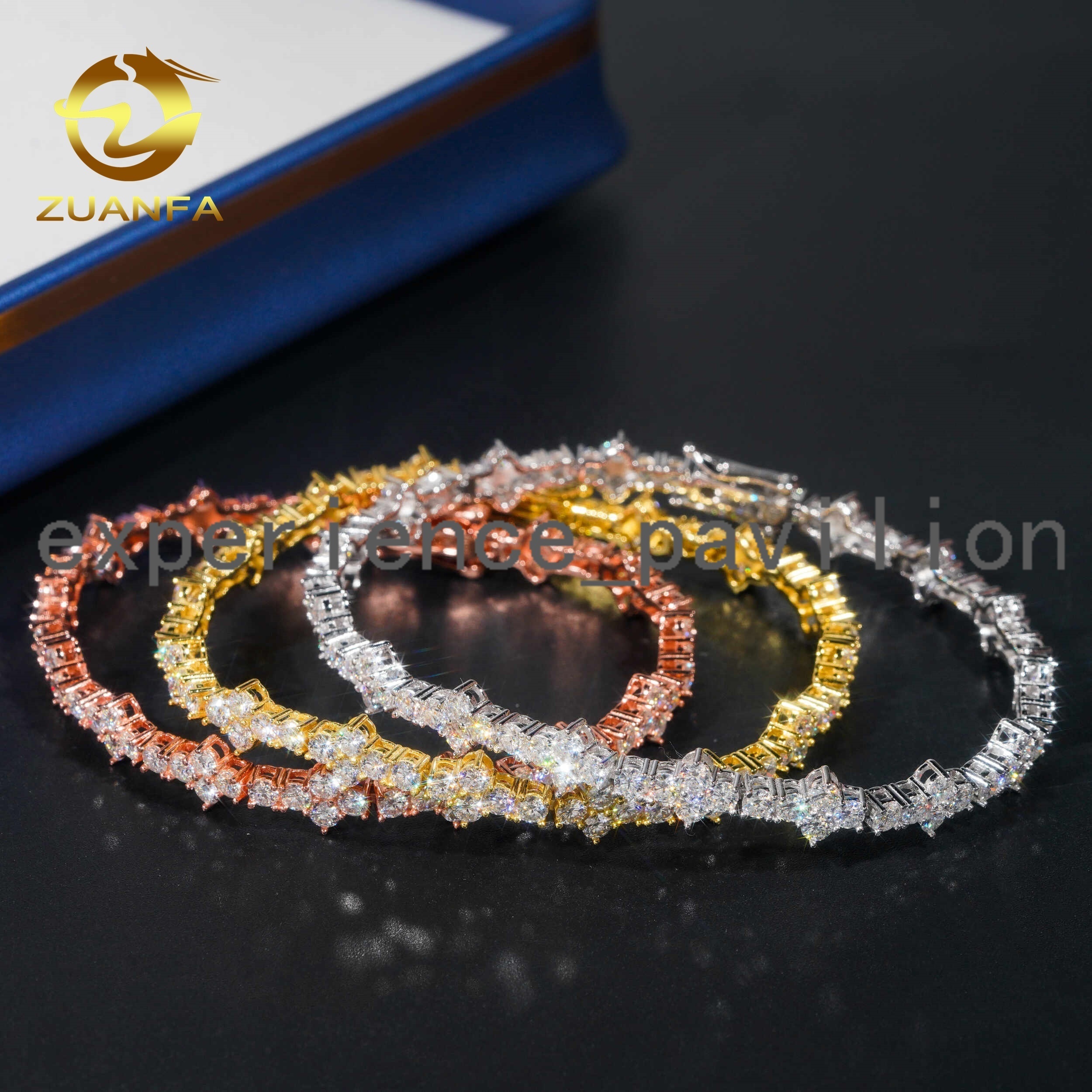 Cross Moissanite Bracelet 925 Sterling Silver VVS Moissanite Diamond Iced Out Tennis Cuban Chain Necklace Wholesale Fine Jewelry