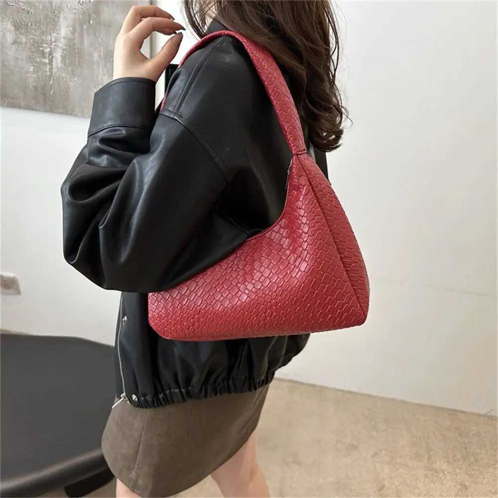 New French Style Tote Bag for Wen PU Leather Single Shoder Underarm Bag Luxury Designer Handbag Travel Expanding Folders Z250514